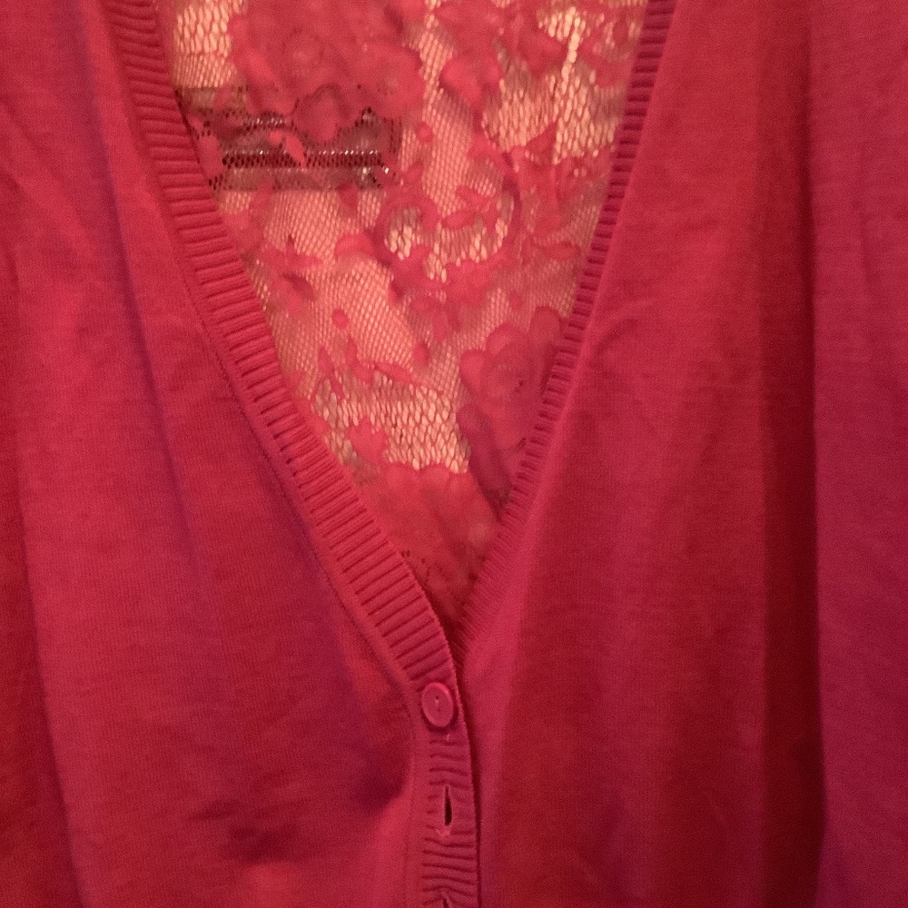 Pink Shrug sweater